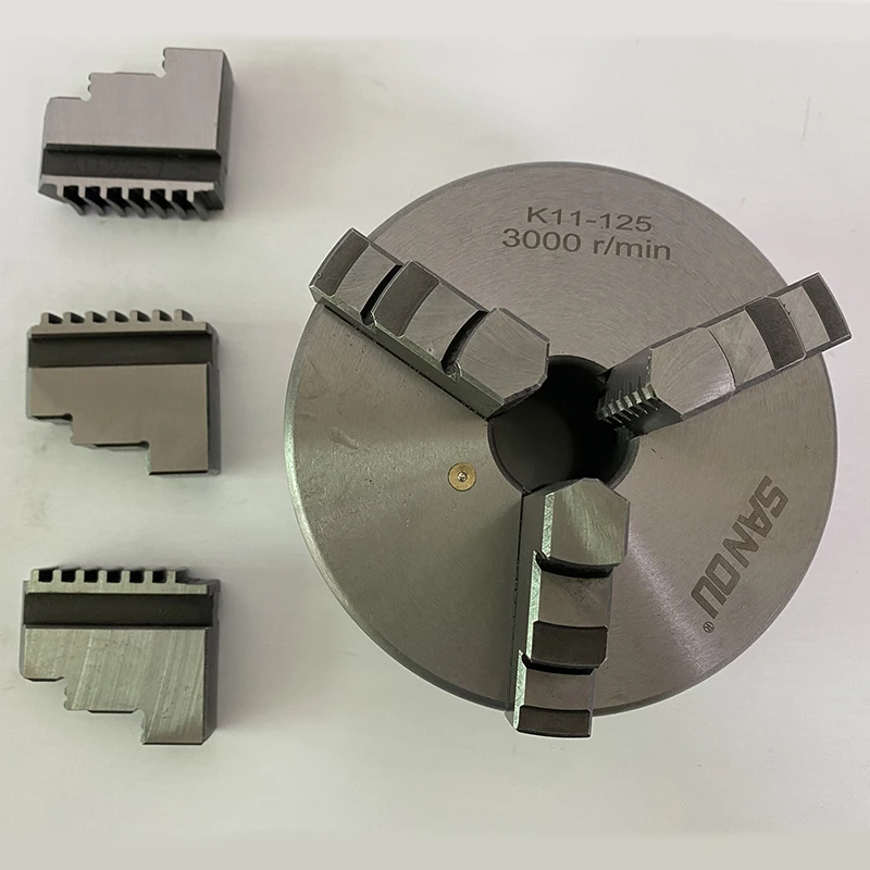 Lathe Chuck K11-125 Three Jaw Self-Centering Chuck 125mm Scroll Chuck 5'' Jaw Chuck With Harden Steel For Mini Lathe