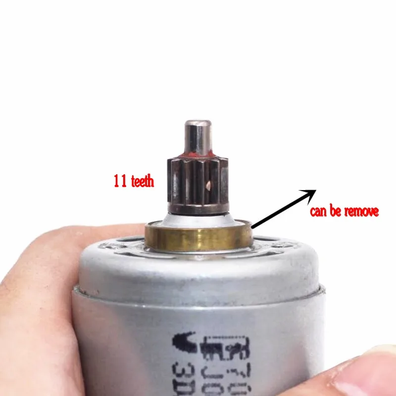 1PCS NEW 775 motor 18V 21500 rpm high speed DC motor 11 tooth gear DIY model motor