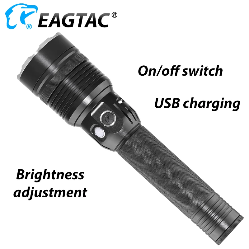 EAGTAC MX30L2R 4500 люмен мощный Компактный Перезаряжаемый USB светодиодный фонарь тактический фонарь 32650 13000 мАч автомобильное зарядное устройство 300 часов