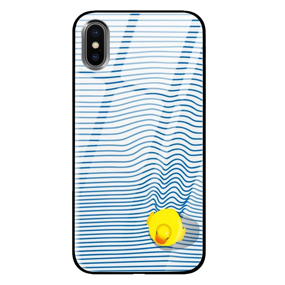 Лес желтый для iPhone 5 5S 6 6s 7 8 Plus X XS XR 11 Pro макс. закаленное стекло чехлы - Цвет: 7