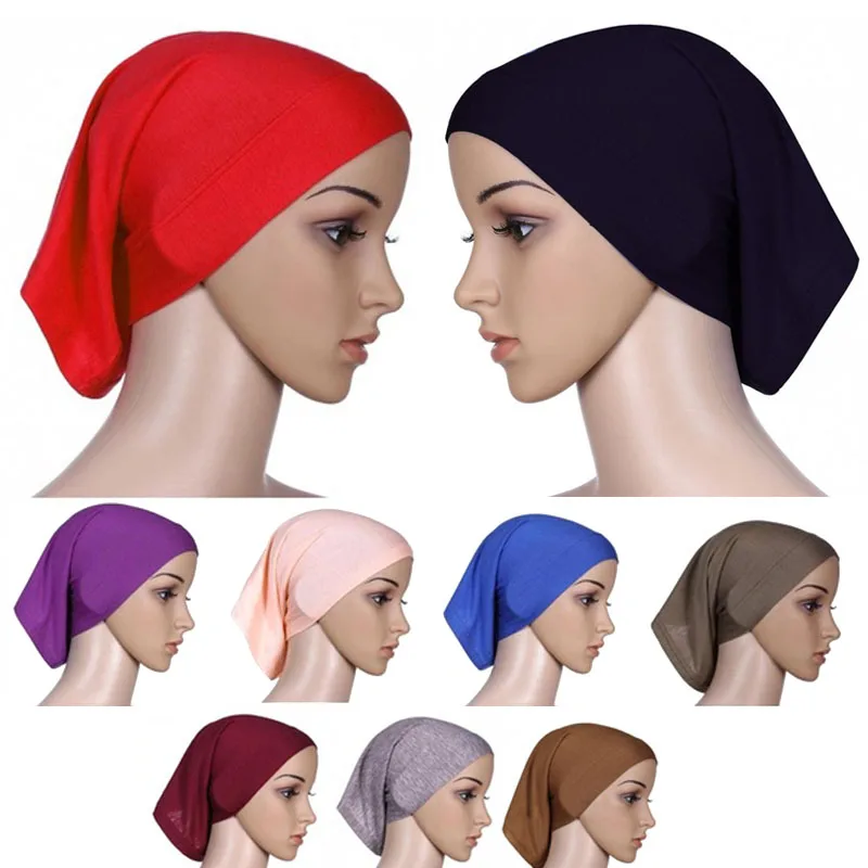 

Muslim Women Scarf National Ramadan Hair Accessories Turban Decorative Cotton Cap Hijab Caps Fashion Sun Protection Beach