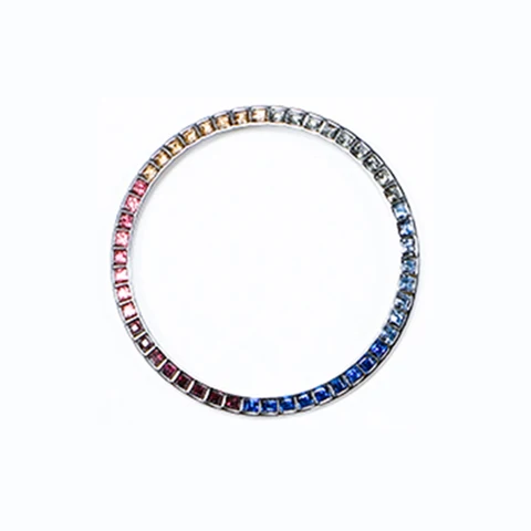 Quality Stainless Steel Diamond Smart Watch Accessories For Samsung Galaxy Watch 42MM Luxurious Steel Ring Adhesive Cover