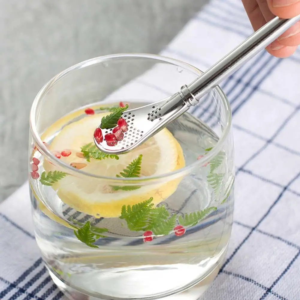 Drinking Straws Strainer Creative Stainless Steel Handmade Yerba Mate Bombilla Gourd Washable Practiacl Drinking Tool