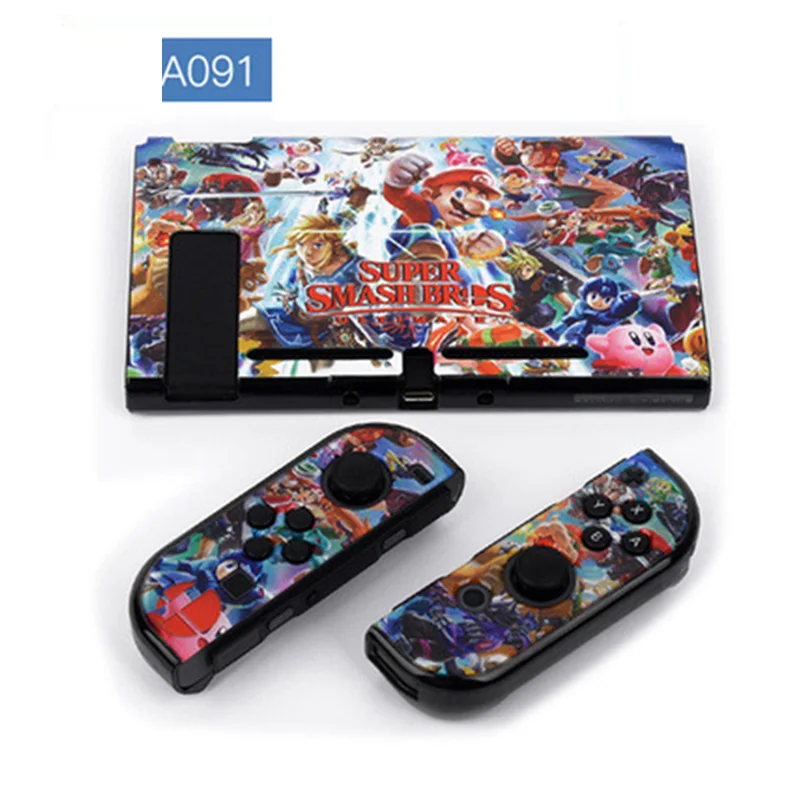 A091 Цветной чехол для джойстика NS Zend Switch, Жесткий Чехол, аксессуары для игр, защитный чехол(подходит для док-станции - Цвет: A091