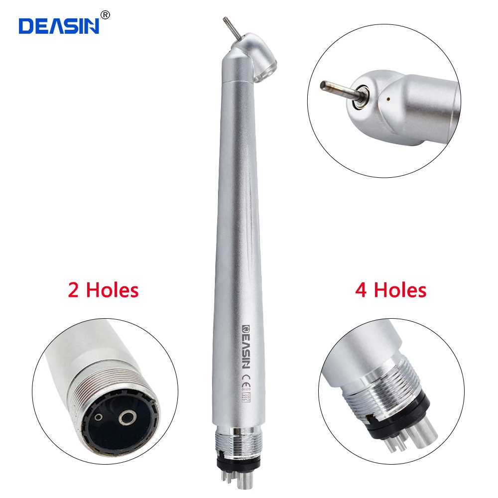 

dental LED handpiece with generator 45 degree dental head high speed surgery push button dental equipment