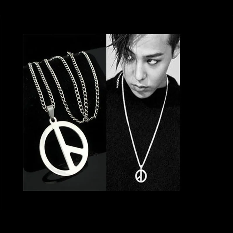 KPOP G-Dragon металлические подвесные ожерелья PEACEMINUSONE мужские и женские ювелирные