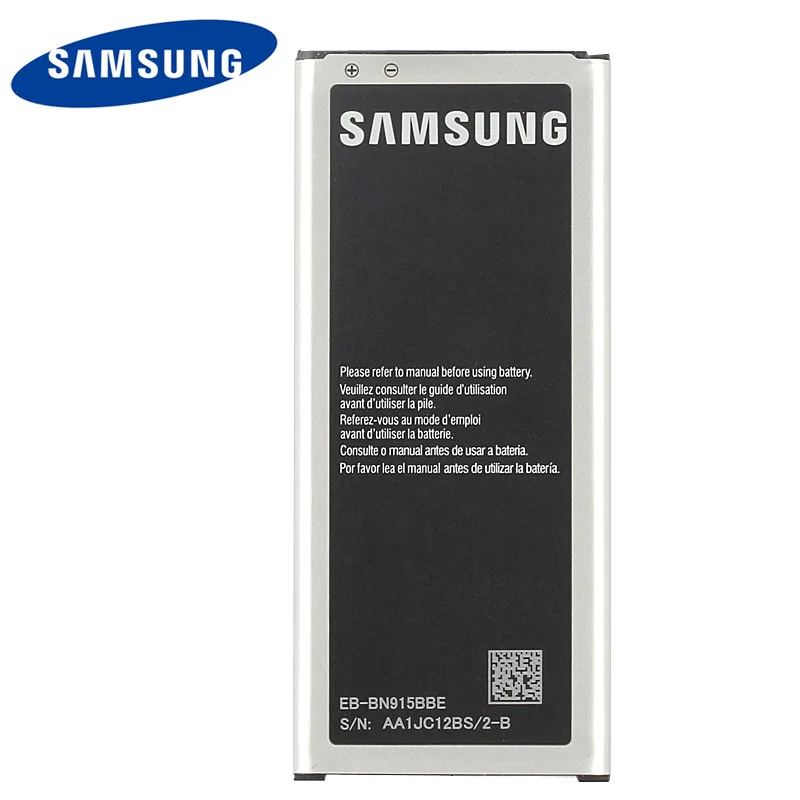 Оригинальный samsung EB-BN915BBE аккумулятор для GALAXY Note Edge N9150 N915S N915FY N915D N915F N915L N915K NFC 3000