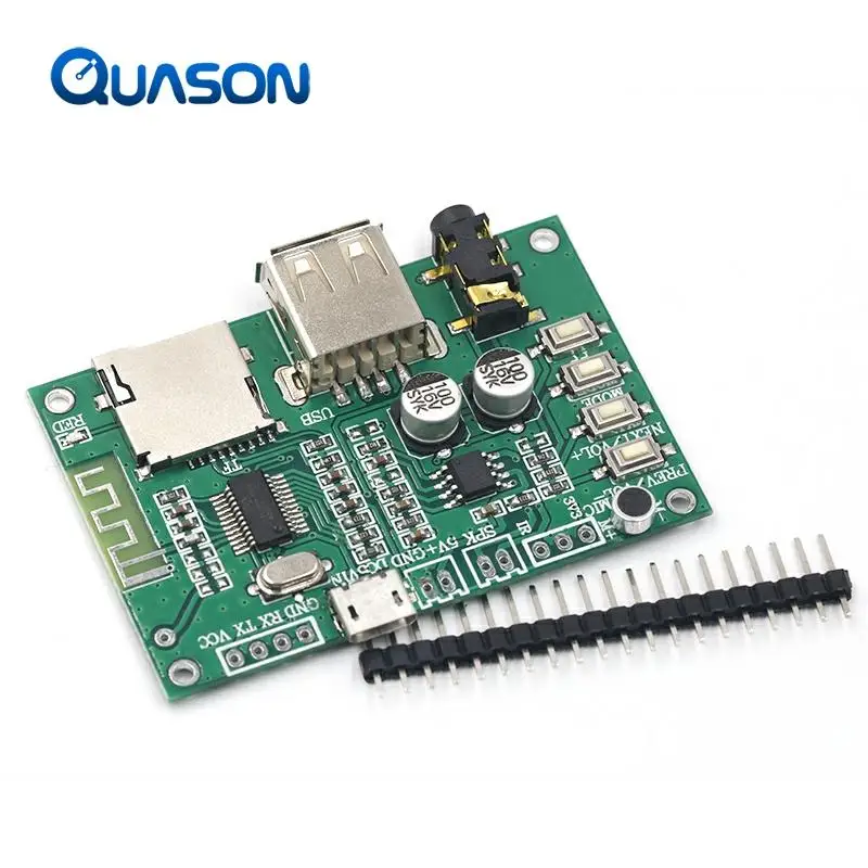 BT201 Dual Mode 5.0 Bluetooth Lossless Audio Power Amplifier Board Module Tf Card U Disk Ble Spp Serial Port Transparent Trans ► Photo 2/6