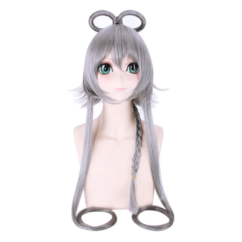 Vocaloid Luo Tianyi женский серебристо серый длинный парик косплей костюм YAYIN GONGYU
