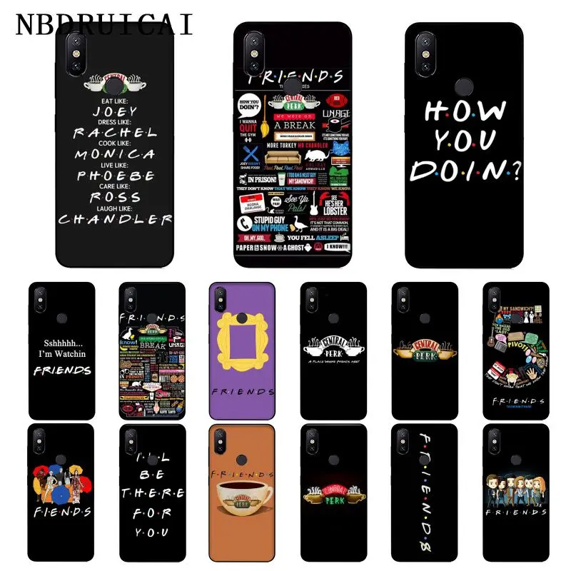 Мягкий силиконовый чехол для телефона NBDRUICAI friends tv show TPU Xiaomi 8 9 se 5X Redmi 6pro 6A 4X 7 5plus note 5