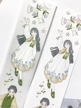

Green Garden Girl Washi Tapes Bullet Journal Masking Tape Adhesive Tape DIY Scrapbooking Washi Stickers