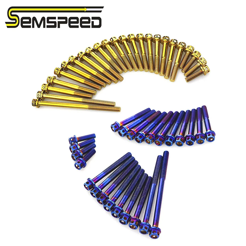 Viti Bullone Esagonali Per Moto Auto - M6 X 30mm, Tono Oro, Set Di 20 Pezzi - Foto 3