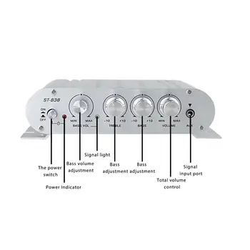 

12V Bass 12V/2A Audio Car Channel Aluminum alloy Auto Car New.High Quality Accessory High Quality