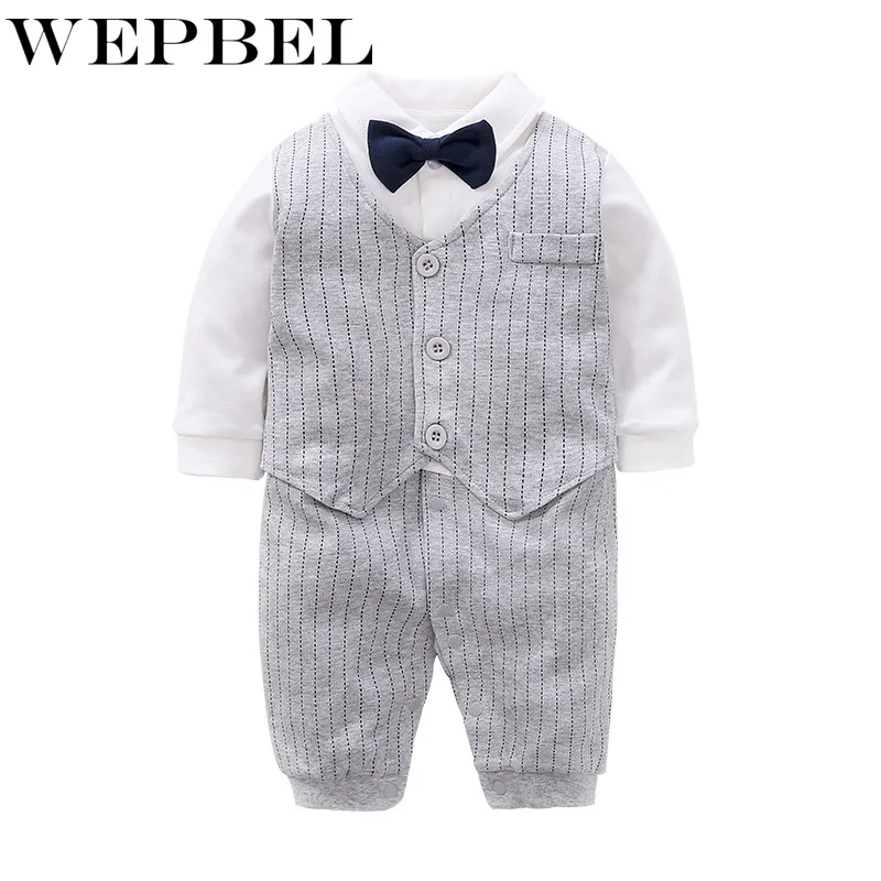 WEPBEL/блейзер для маленьких детей; Формальные Пиджаки Костюмы для джентльменов; одежда для свадьбы; костюм для мальчиков; хлопковые комплекты с блейзером для малышей