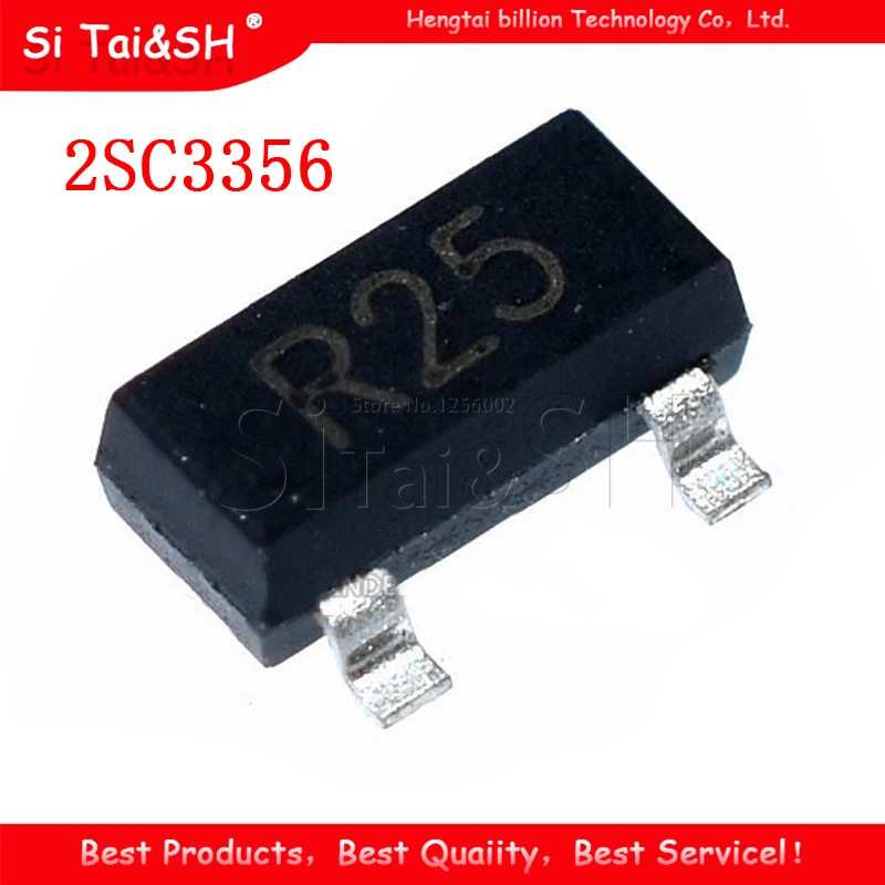 50PCS 2SC3356 2SC3356-25 R25 SOT23-3 Bipolar Transistors - BJT new and original | Электронные компоненты и