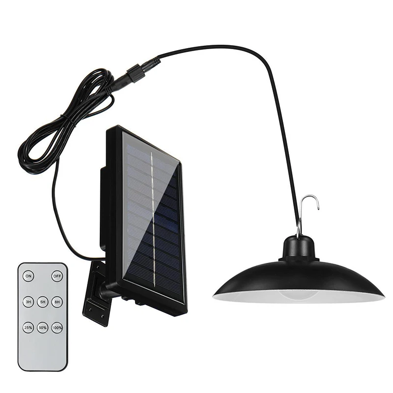 Motion Sensor LED Solar Light Outdoor Indoor Solar Powered Pendant Lamps IP65 Waterproof Dual Head Lamps for Garden solar bulb