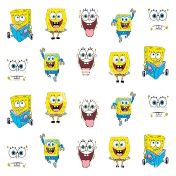 

1PC adhesive cartoon animal nail sticker DIY decals for nail art tips decorations manicure fake nails accessoires anime stickers