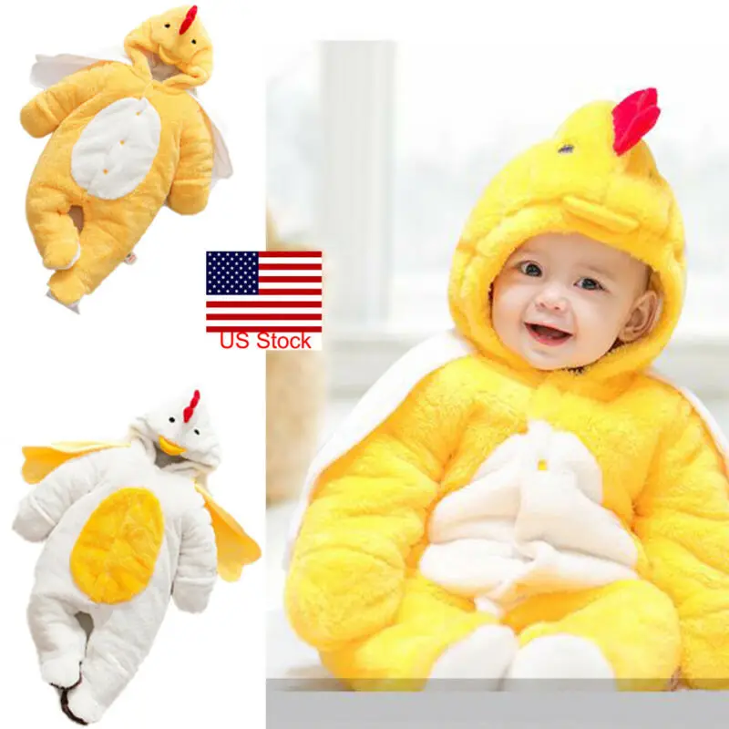 Pijama Mono Para Bebe Con Capucha Recien Nacido Niña Mono Térmico