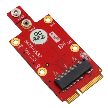 

M.2 Key B to Mini PCI-E Adapter with Dual NANO SIM Card Slot for 3G/4G/5G Module