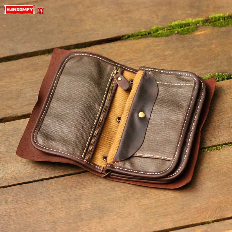 

Men's Clutch Bag Male Clutch Bag Travel Bag Casual Handbags Manual Travel Business Multi-function Genuine Leather Vintage Soft