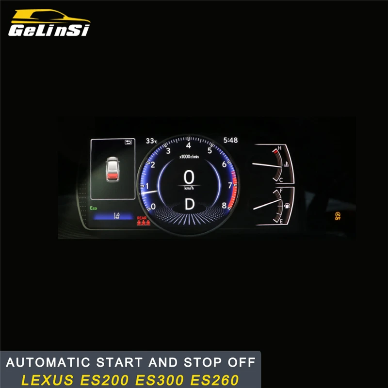 

GELINSI Car Automatic Start and Stop Off Interior Accessories for Lexus ES 2018 ES200 ES300 ES260