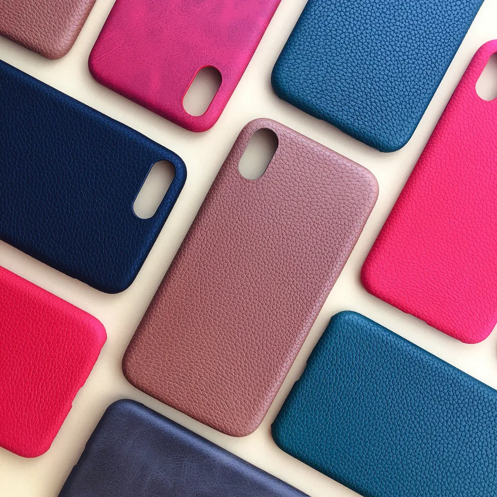 

Luxury Ultra Thin Phone Cases For iPhone 7 8 6S 6 Plus XR Cover PU Leather Skin Soft TPU Silicone Case For iPhone X XS Max Shell