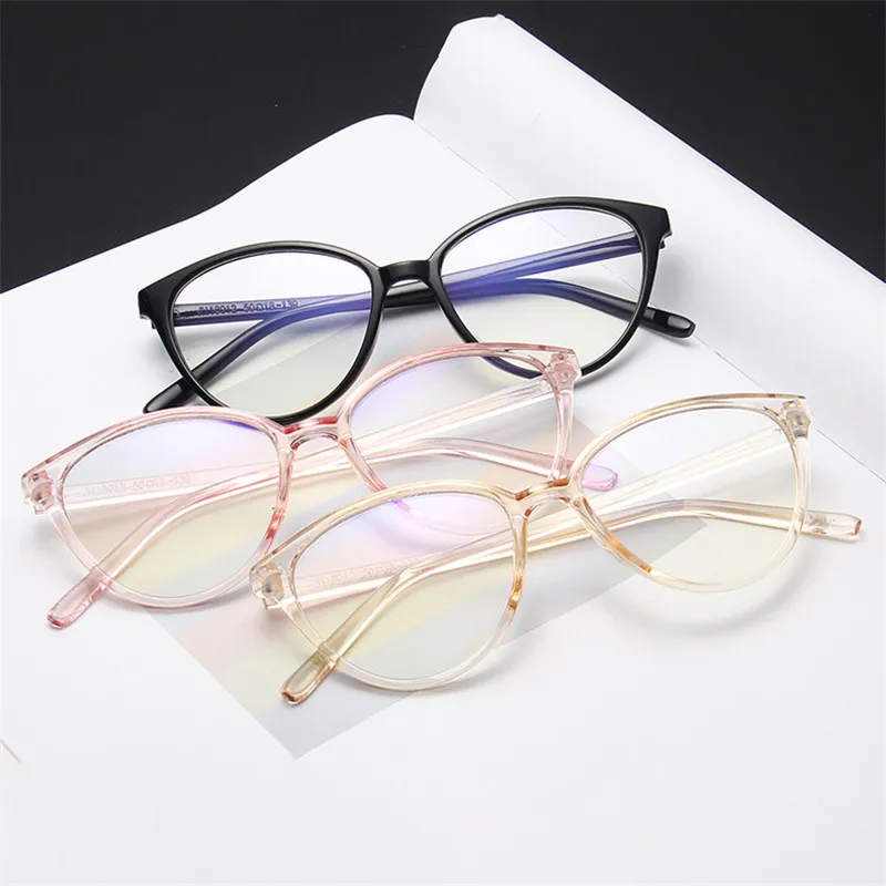 

Ultralight Cat Eye Glasses Frame Women Eyewear Men Transparent Lens Female