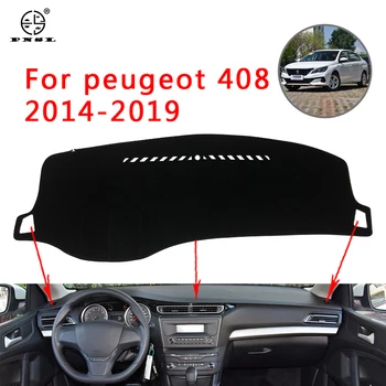 

PNSL Car Dashboard Cover Dash Mat Dash Pad Carpet For Peugeot 408 2014-2019 Sun protection anti - slip anti - uv