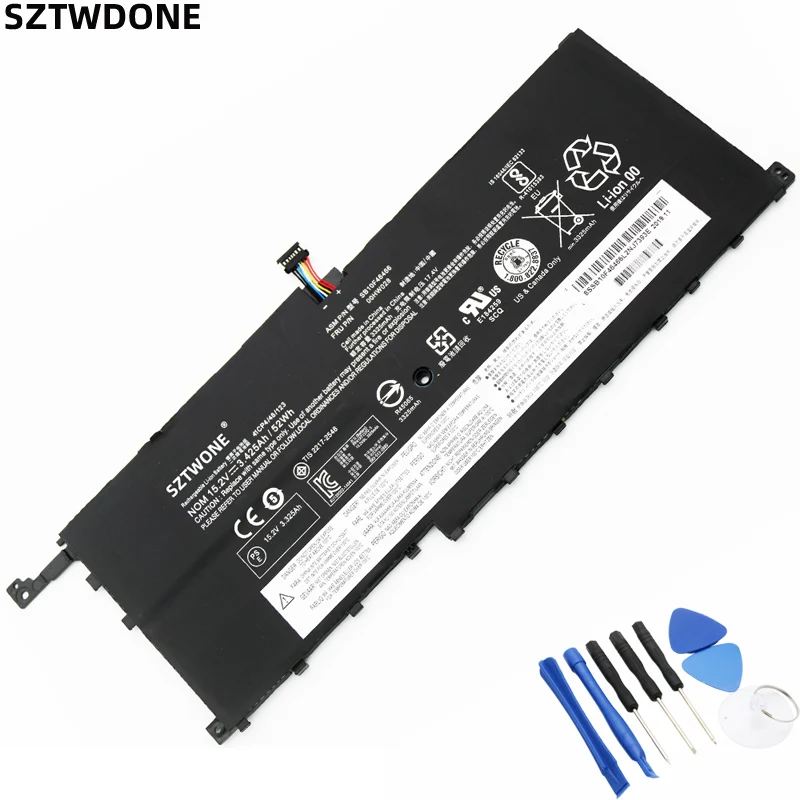 Аккумулятор SZTWDONE 00HW028 для ноутбука Lenovo ThinkPad X1 Carbon 2016 TP00076A 00HW029 01AV441 01AV457 01AV458 SB10K97566