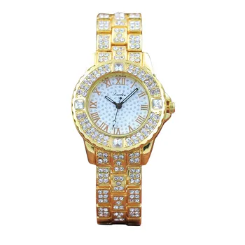 

Golden Silver Fashion Quartz Watch Metal Bracelet Quartz Bracelet Gold Bracelet Crystal Diamond Gold Watch Bright Diamonds Watch