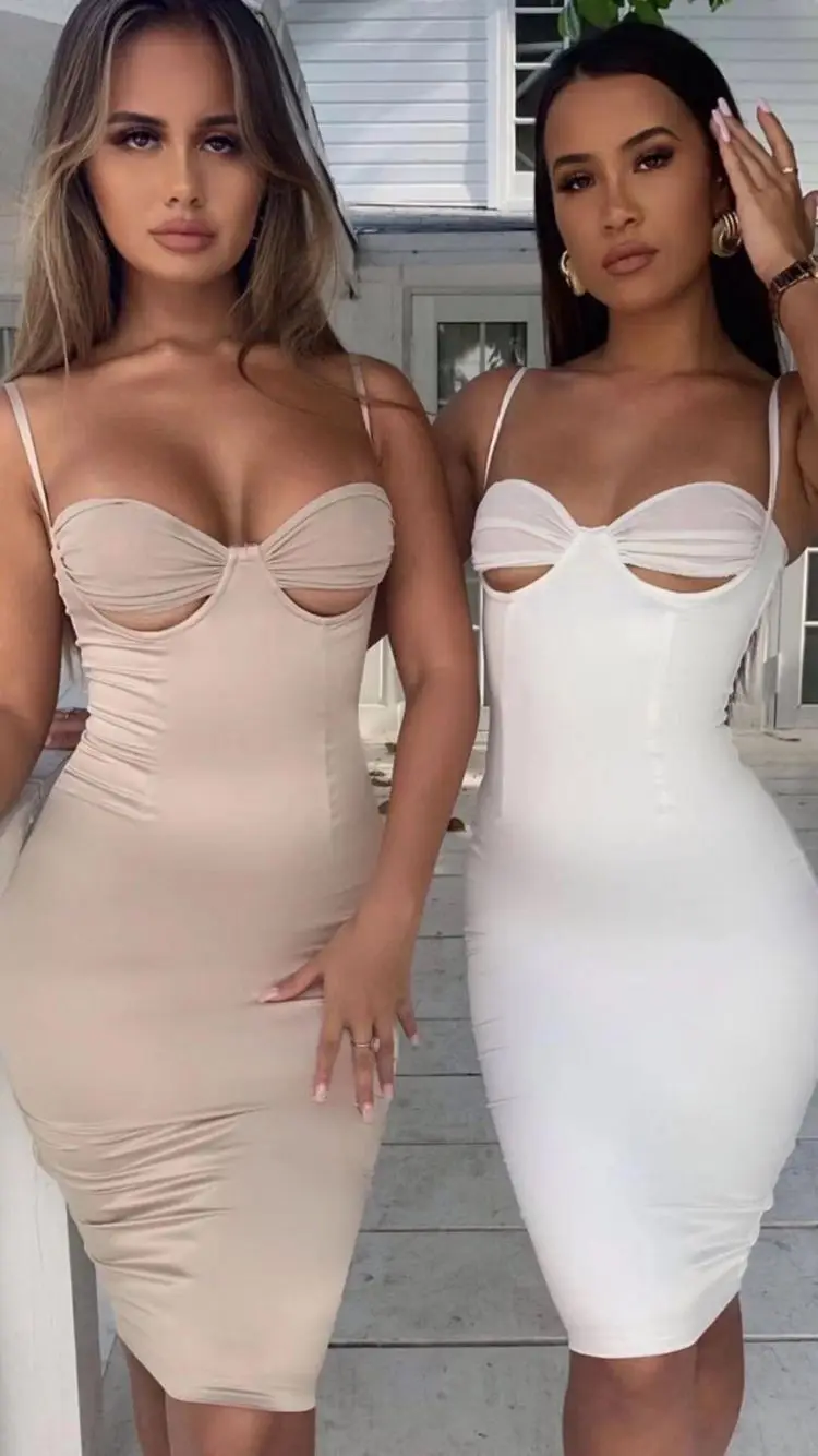 

Top Quality Nude Slip Keyhole Mesh Rayon Bandage Dress Runway Party Bodycon Dress