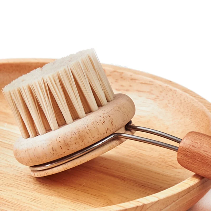 Длинная ручка кастрюля щетка для мытья посуды из натурального дерева бытовые кухонные чистящие инструменты Новинка
