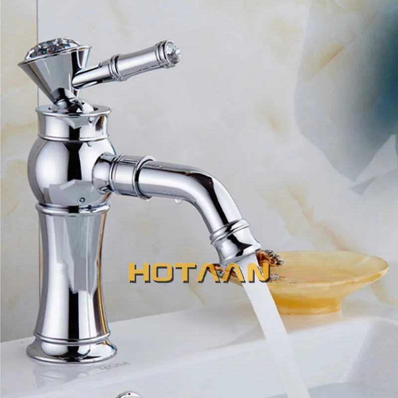 Basin faucet Bathroom faucet Gold finish Brass Mixer Tap