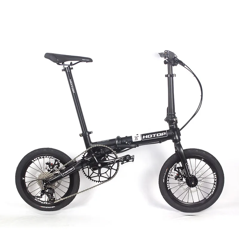 

16 Inch Folding Bike Bicycle Aluminum Alloy Variable Speed 9-speed Disc Brake Portable Urban Road Bikes Bicycles For Adults