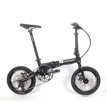 16 Inch Folding Bike Bicycle Aluminum Alloy Variable Speed 9-speed Disc Brake Portable Urban Road Bikes Bicycles For Adults