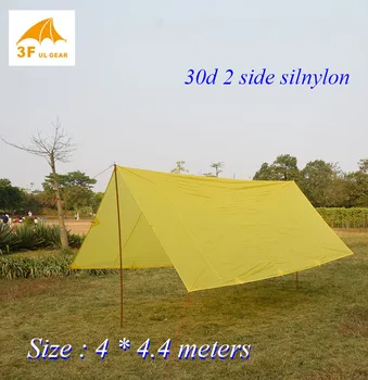 

30d 2 side silnylon 4*4.4 meteres high quality tarp fit for Korea national forest outdoor tent