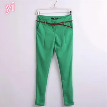 

yi 2020 new high quality women's casual pants solid pants womens clothing