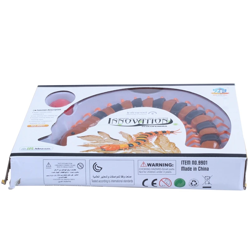 Infrared RC Remote Control Centipede Scolopendra py-crawly Kids Toy Gift,Orange&Black Infrared RC Remote Control Centipede Scolopendra py-crawly Kids Toy Gift,Orange&Black