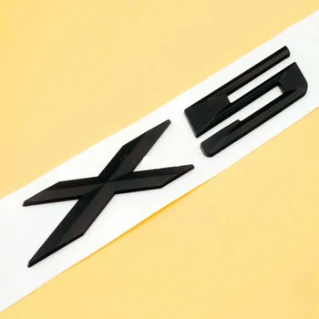 

Letter Car Sticker For BMW X 5 E70 ‎E53 ‎F15 X5 Badge Decal 150*30mm Exterior *Color:Black(As Pictures Show)