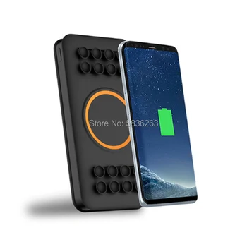 

10000mAh Suction Cup Adsorption Power Bank Wireless Charging Treasure PD Fast Charging Wireless Mobile Phone Charger Adapter