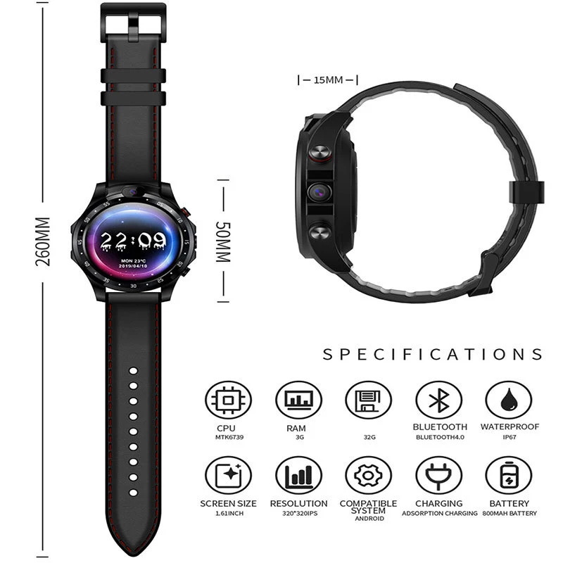4G network Smart Watch APP Download GPS man woman With Heart rate Monitor ECG Blood Pressure IP67 Fitness Tracker smartwatch