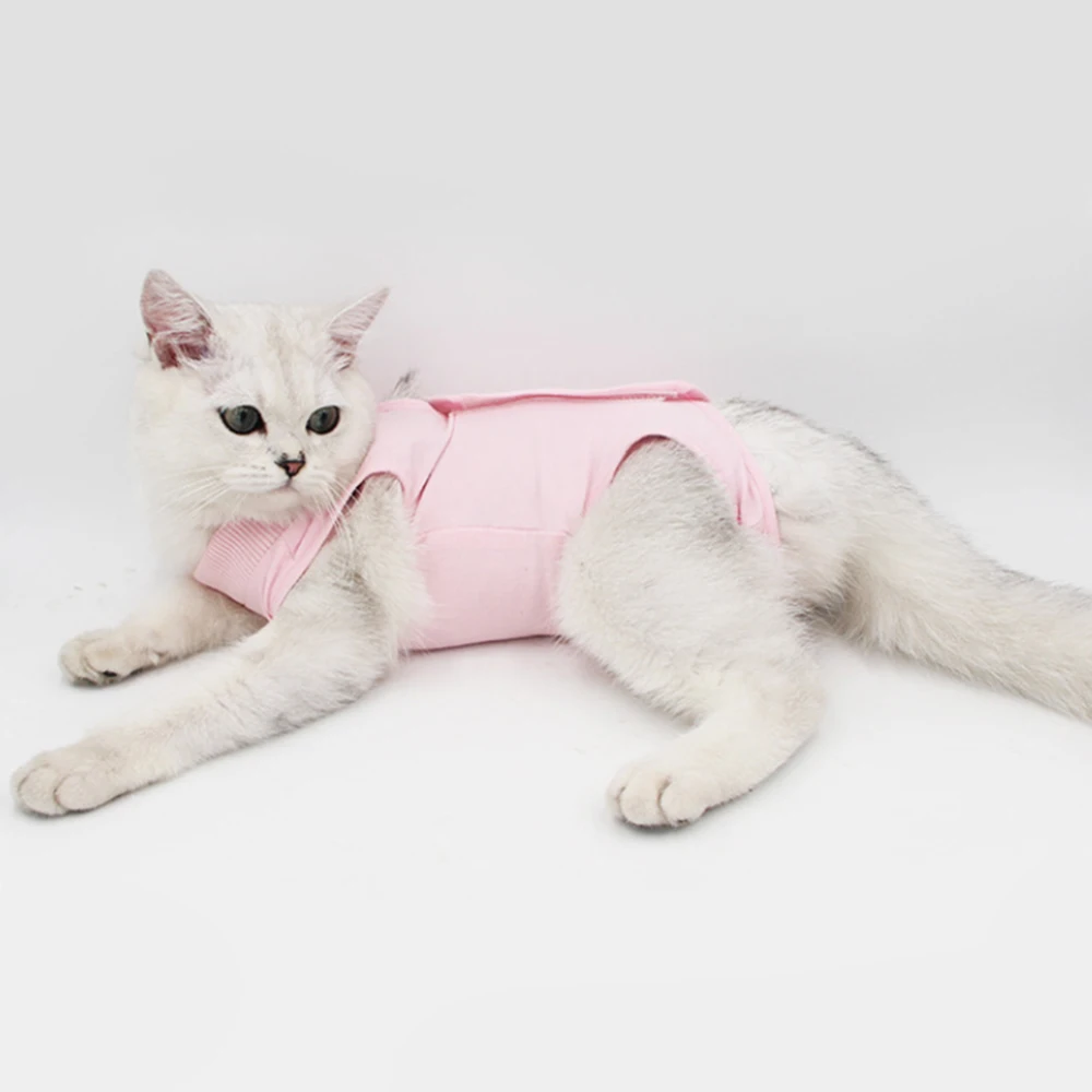 

Pet Cat Recovery Suit Medicine Prevent After Surgery Wear Anti Pet Licking Wounds Healing Clothes Sterilization Care Cleaning