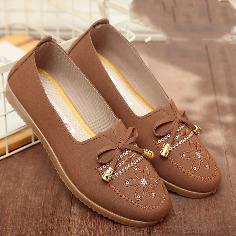 Marlisasa Zapatos De Mujer Женские милые легкие коричневые Лоферы без застежки Женская