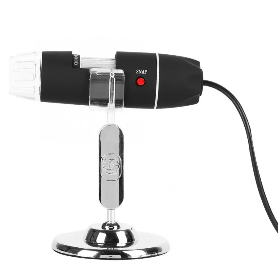 Портативный 1000X Регулируемый зум 8 светодиодный USB микроскоп HD цифровая Лупа