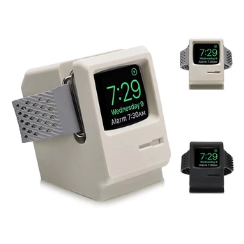 

Hot Sale Wireless Charging Cord Holder Dock Silicone Stand Vintage Charger For Apple Smart Watch Series 1/2 38mm 42mm