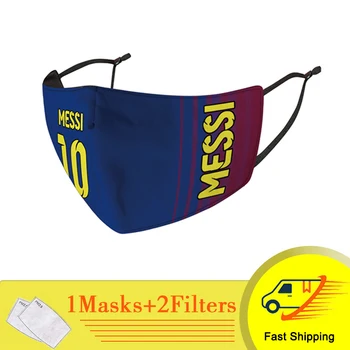 

Football Club Face Mask Adult Reusable Dust Protective Mask Filter Washable Breathable Fashion Cloth Mask Fabric Mouth Caps
