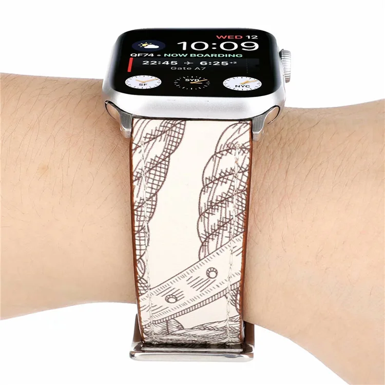 10 шт. 38 мм 40 мм 42 мм 44 мм Натуральная кожа Смола Crezy Horse Ретро ремешок для Apple watch 1 2 3 4 5 watch5 iwatch5