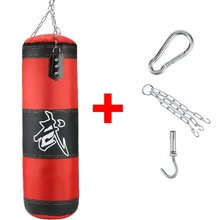 Saco de boxeo profesional para entrenamiento físico, bolsa de arena colgante para patadas, gimnasio, para adultos, saco de boxeo pesado vacío