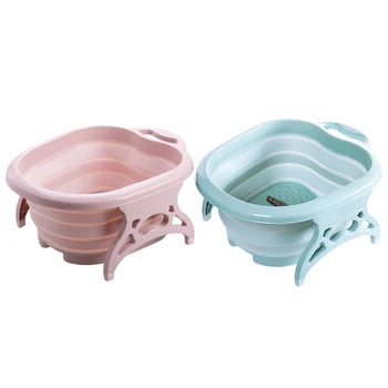 

NEW-Foot Bath Massage Bucket Collapsible Foot Bath Plain Foam Massage Barrel Foot Tub Large Plus Foot Bath Barrel Decompression