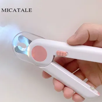 

MICATALE Professional Pet Nail Clippers with LED Light Dog Nail Scissors File Cat Nail Clipper Puppy Nail Scissors Grooming Tool